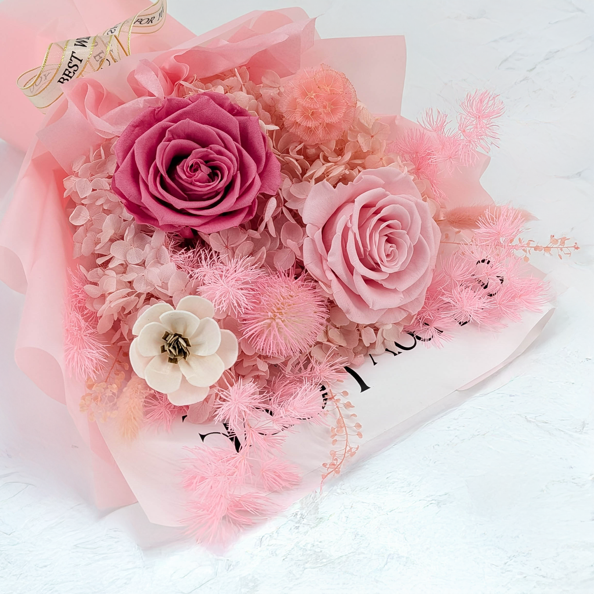Bukiet Premium w pudełku - EVERGIVE – A Lasting Gesture – Rose Grace