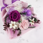 Bukiet Premium w pudełku - EVERGIVE – A Lasting Gesture – Violet Grace